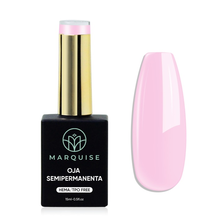Oja semipermanenta Delis, LTS010, HEMA/TPO Free, Nude roz pal, 15 ml