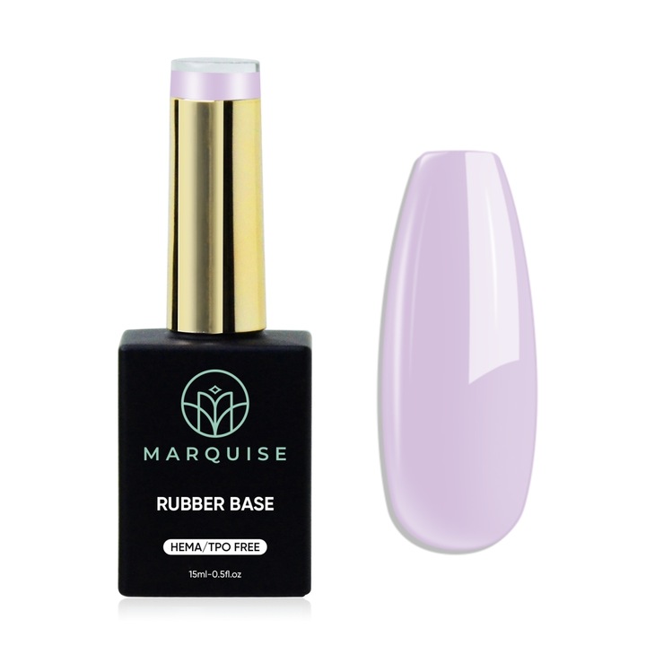 Rubber Base colorata Delis, CSDJ153, HEMA/TPO Free, lila pastel, 15 ml