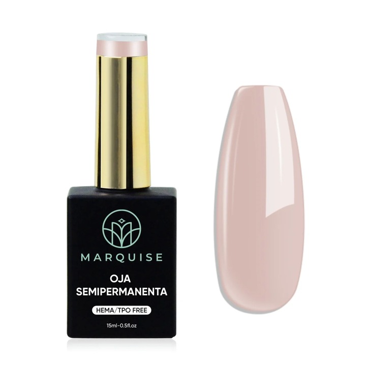 Oja semipermanenta Delis, Pure Color JY019, HEMA/TPO Free, nude roz, 15 ml