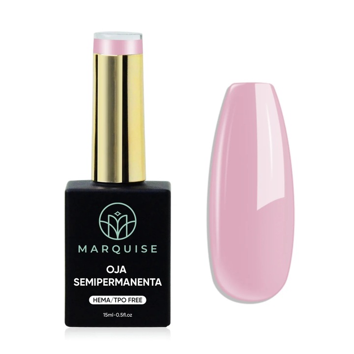 Oja semipermanenta Delis, Pure Color JY059, HEMA/TPO FREE, roz pudrat, 15 ml