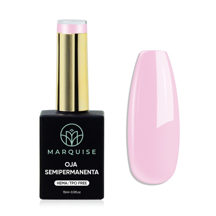Oja semipermanenta Delis, Pure Color JY054, HEMA/TPO FREE, roz zefir, 15 ml