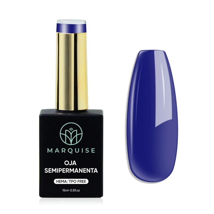 Oja semipermanenta Delis, Pure Color JY288, HEMA/TPO FREE, albastru cobalt, 15 ml