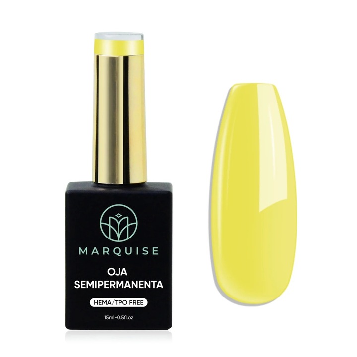 Oja semipermanenta Delis, Pure Color JY172, HEMA/TPO FREE, galben lamaie, 15 ml