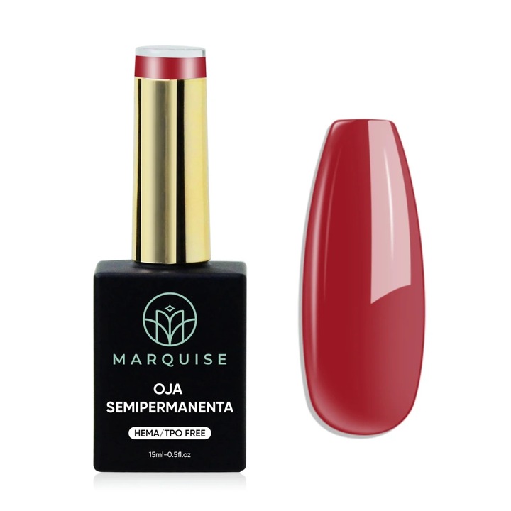 Oja semipermanenta Delis, Pure Color JY130, HEMA/TPO FREE, rosu zmeura, 15 ml