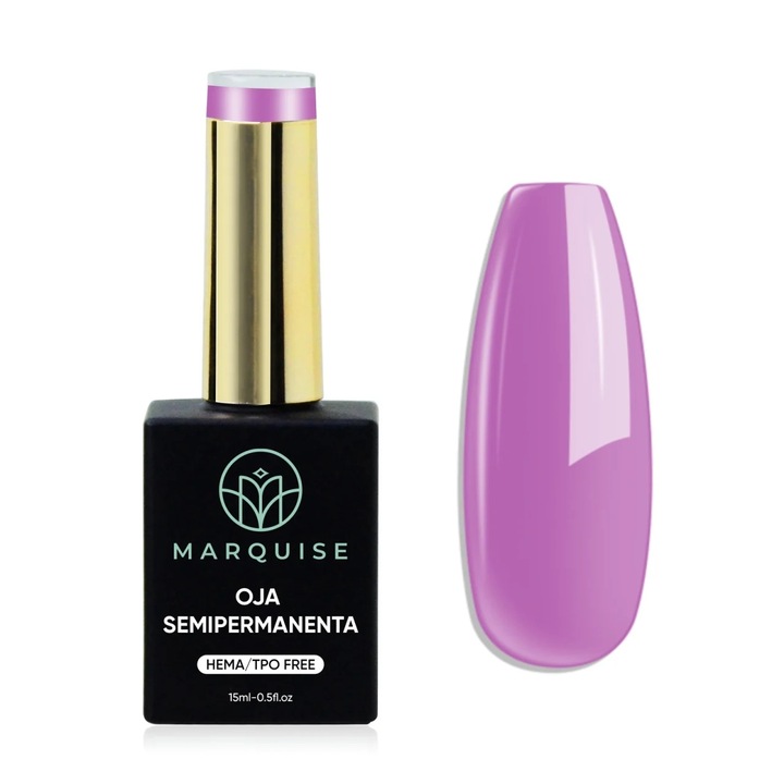 Oja semipermanenta Delis, Pure Color JY087, HEMA/TPO FREE, mov lavanda, 15 ml