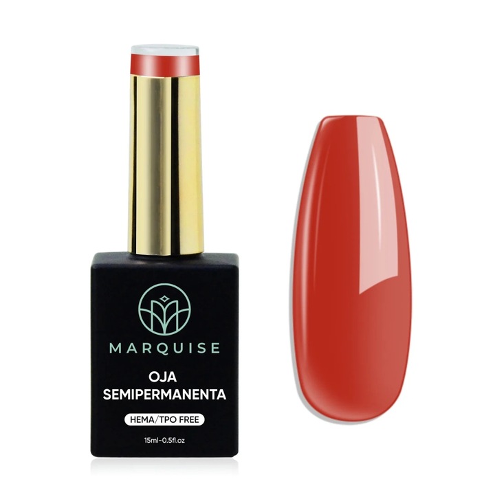 Oja semipermanenta Delis, Pure Color JY141, HEMA/TPO FREE, rosu coral, 15 ml