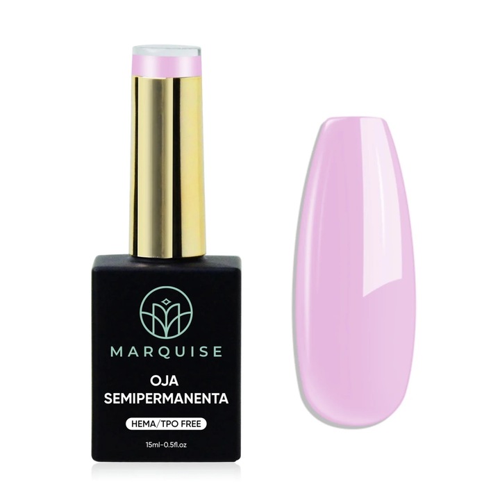 Oja semipermanenta Delis, Pure Color JY066, HEMA/TPO Free, roz liliac pastel, 15 ml