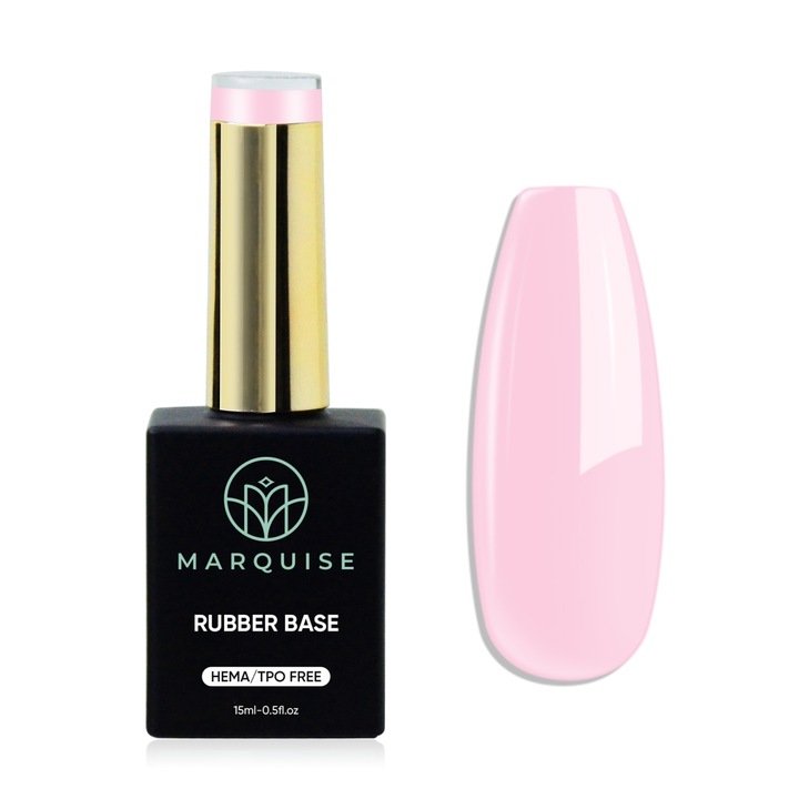 Rubber Base colorata HEMA/TPO Free, Delis, CSDJ84, roz baby, 15 ml