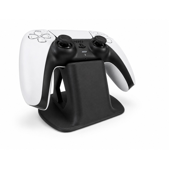 PS5 DualSense kontroller tartó, asztali állvány Gamepadhez, stabil és kompakt kialakítás, fekete