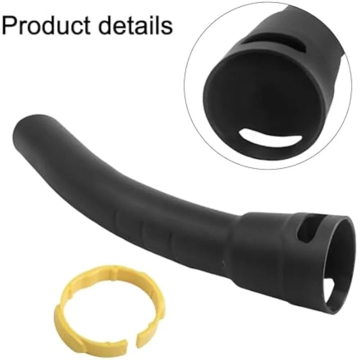 Maner de inlocuire pentru aspirator, compatibil Karcher NT2030/WD2/WD3 si seria MV6, K0544-26822-612-AMC, capat o35 mm, ergonomic antiderapant, negru