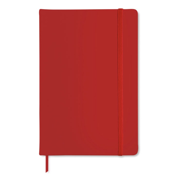 Agenda A5 nedatata, Piksel, cu coperta din imitatie piele, Rosu, 192 pagini dictando