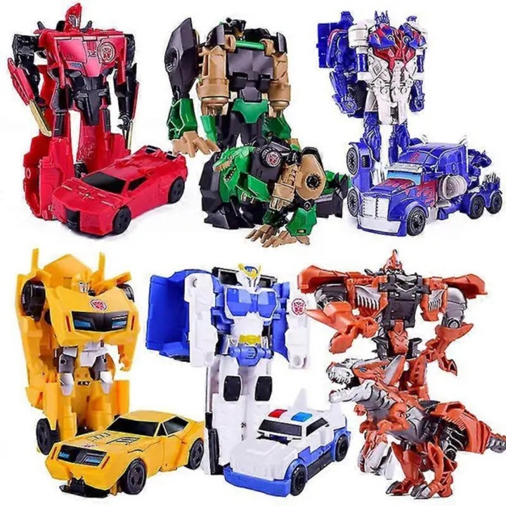 Jucarie transformabila robot 2 in 1, masina care se transforma in robot, 12 cm, multicolor, model emag-FYN-K0206-260821-597