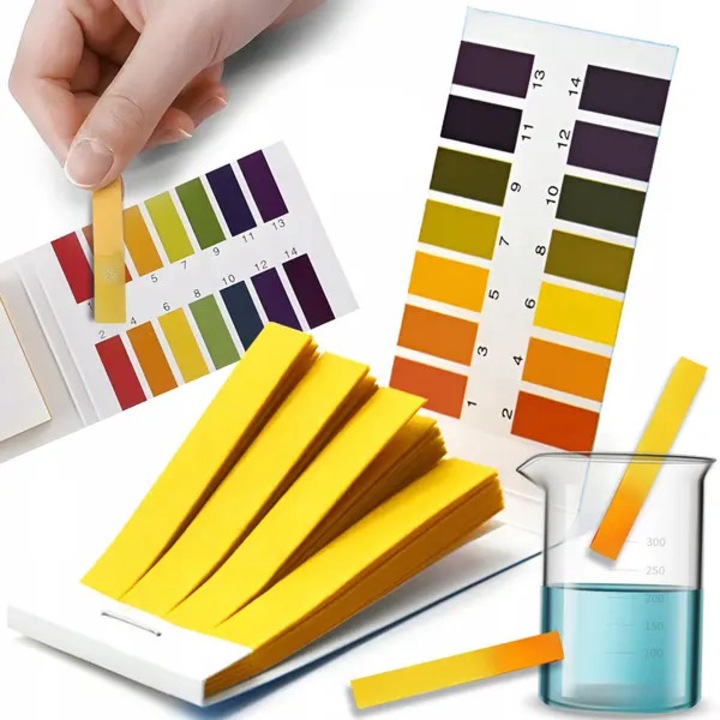 Benzi de testare pH emag-FYN-K0206-260820-1232, interval 1–14 pH, 80 buc., 50 x 9 mm, galben