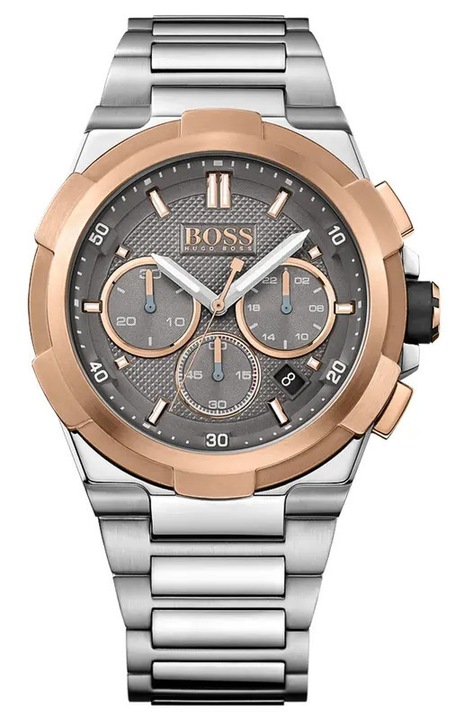 Мъжки часовник Hugo Boss Supernova 1513362, Сребрист / Розово злато