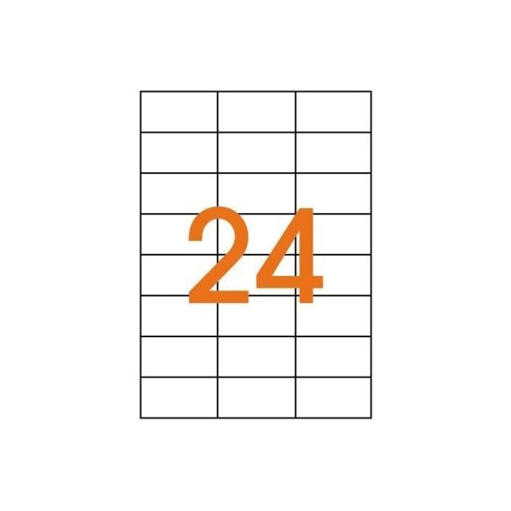 Etichete autoadezive 24/A4 , 70x37mm, 100 coli/top