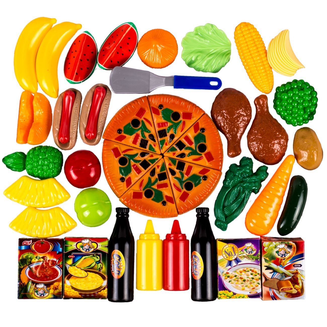 Set pentru joaca in bucatarie, 50 cm, Play food