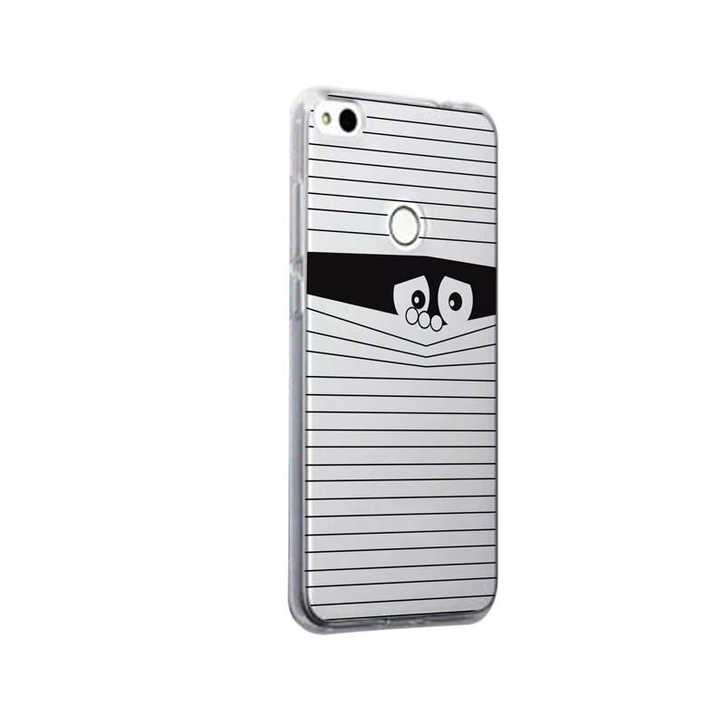 Husa Silicon, Transparent, Slim, Look Black, Xiaomi Redmi Note 5A Prime