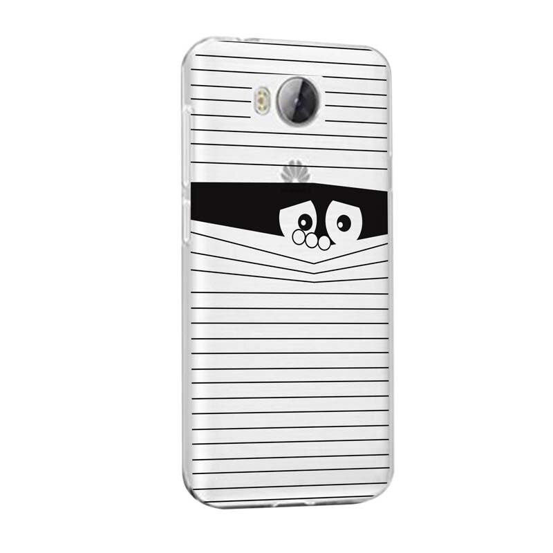 Husa Silicon, Transparent, Slim, Look Black, Huawei Honor 4A