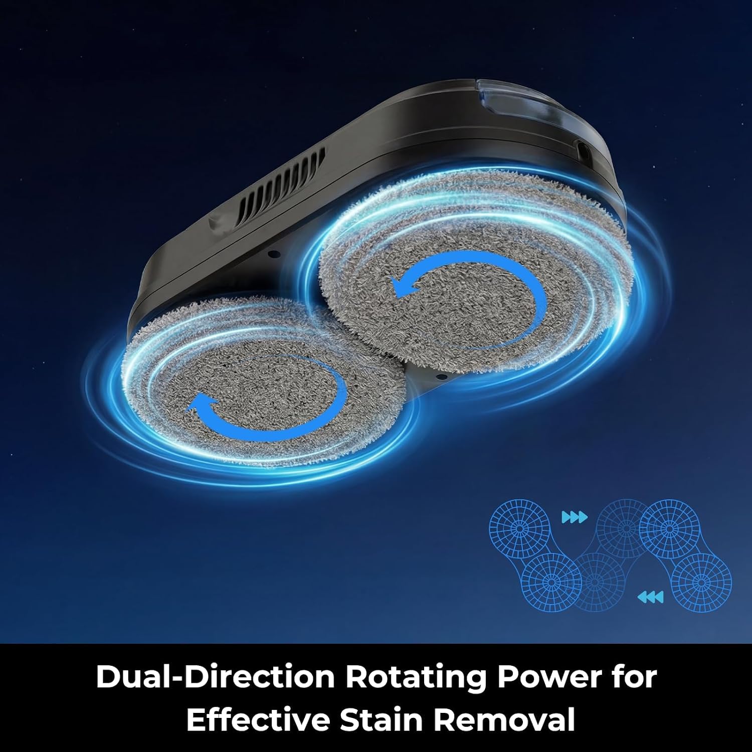 Tosima X1 Robot autonom Curatare Geamuri, Atomizare cu ultrasunete a apei cu duza dubla, rezervor de apa vizibil de 85 ml, curatator automat de geamuri pentru ferestre mari si mici, Negru