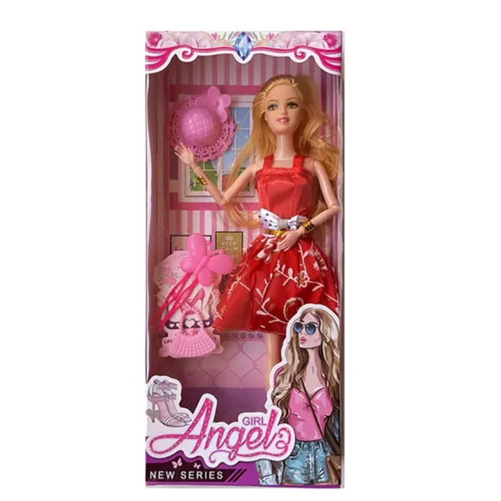 Papusa fashion PRE-CJk0515-26-0824-4064, din vinil si plastic, 32.5 cm, multicolor