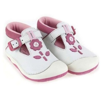 Pantofi MAISY WHITE, Start-rite, Alb/Roz, 21 Pantofi MAISY WHITE, Start-rite, Alb/Roz, 21