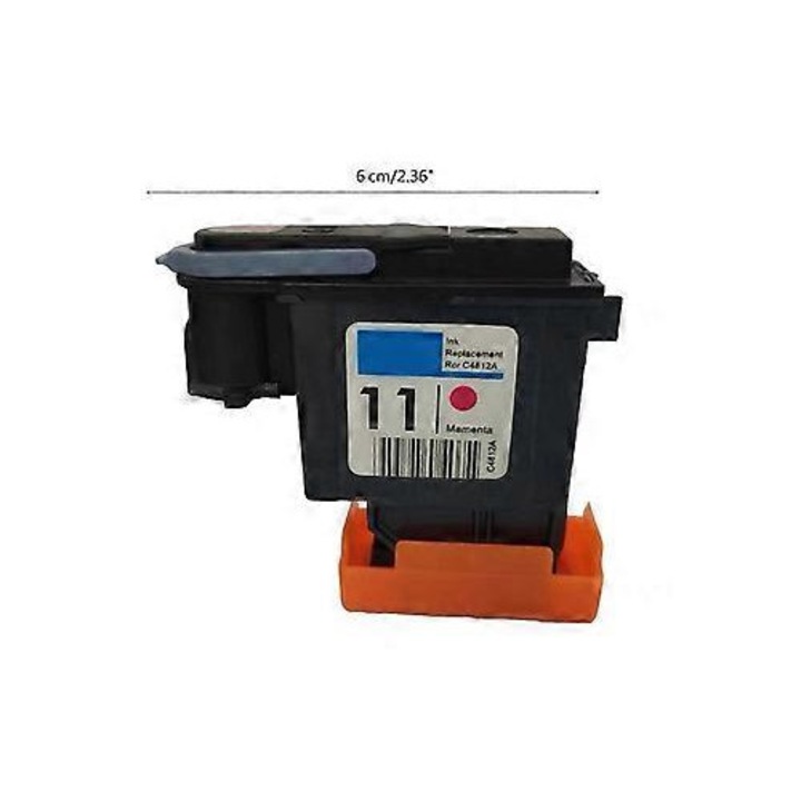 HP 11 kompatibilis nyomtatófej (C4810A/C4811A/C4812A/C4813A), tintacserével, sárga, ISINI-CJ-K0497-260824-176 kód