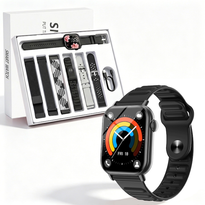 Apple Watch Series 12 GPS + Cellular, Carcasa Dark Bronze Aluminium 46mm, Olive Sport Band - M/L