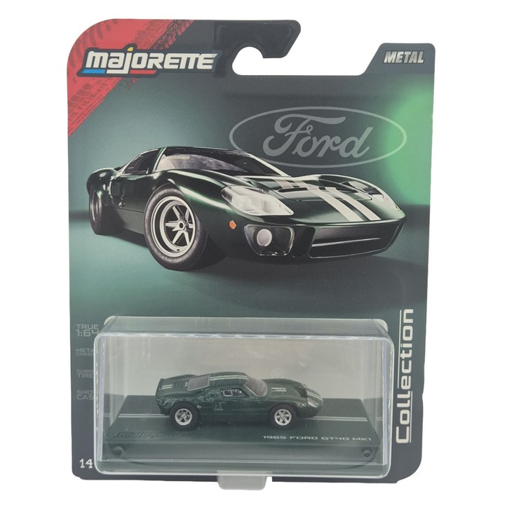 Ford GT40 MK1 (1965) - zöld/fehér - Majorette collection series 2026 /2 - Majorette - 1:64