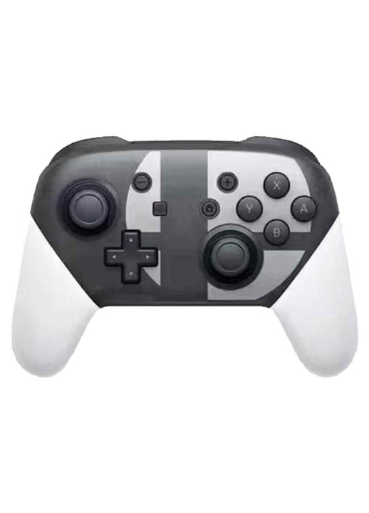 Vezeték nélküli kontroller Nintendo Switch LR-20260824-17465 kompatibilis, NFC, ergonomikus, fekete/fehér, 15 x 10.8 x 4 cm, 265 g