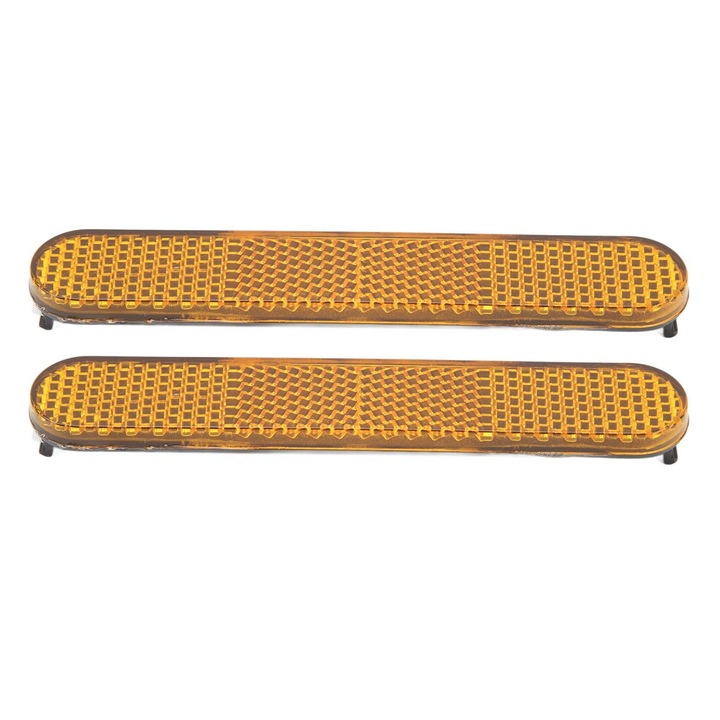 Reflector roata spate trotineta LR-20260824-19507, compatibil Xiaomi Mi 4 Pro, ABS, portocaliu, set 2 buc.
