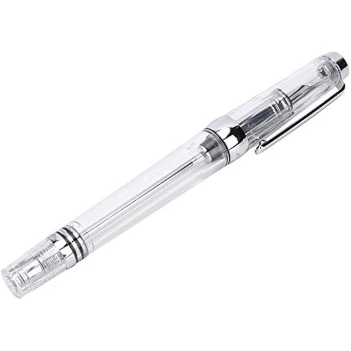 Toll 0,5 mm-es heggyel, negatív nyomású tinta, irodai kellékek rajzoláshoz és általános kézíráshoz, tintatoll (átlátszó fehér)