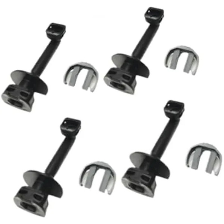 Racord cot de refulare pentru aparat de curatare sub presiune K2/K3, piesa de schimb 4.064-047.0 (compatibil 40640470, 5.064-110.0), cu clema, negru/argintiu, set 4 buc