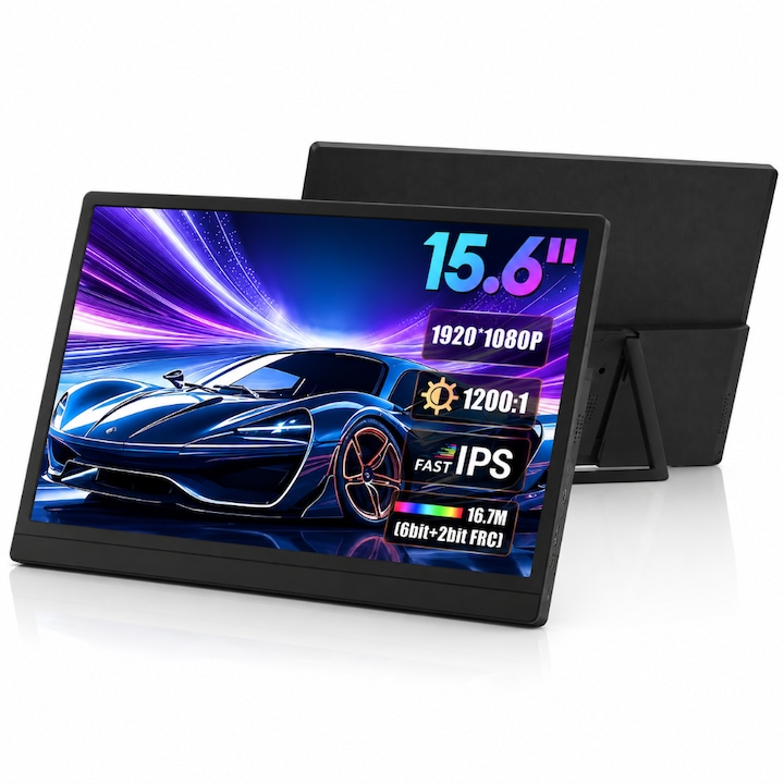 Monitor LED IPS Dell 27", Full HD, Display Port, Negru, E2720H