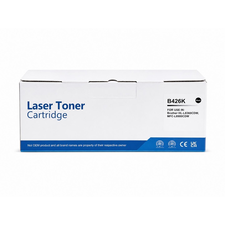 Brother TN-426BK / B426K Kompatibilis Toner Patron, Fekete (Black), 9000 oldal, Brother HL-L8360CDW, MFC-L8900CDW készülékekhez