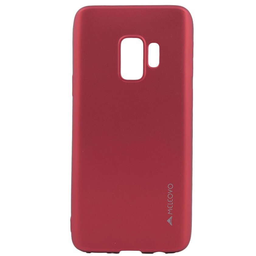 Husa de protectie Meleovo Silicon Soft Slim pentru Samsung Galaxy S9, Rosu