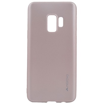 Husa de protectie Meleovo Silicon Soft Slim pentru Samsung Galaxy S9, Rose Gold Husa de protectie Meleovo Silicon Soft Slim pentru Samsung Galaxy S9, Rose Gold