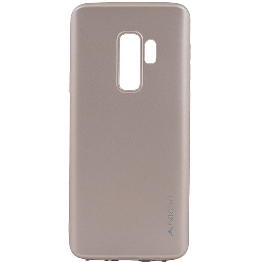 Husa de protectie Meleovo Silicon Soft Slim pentru Samsung Galaxy S9 Plus, Auriu