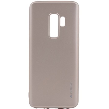 Husa de protectie Meleovo Silicon Soft Slim pentru Samsung Galaxy S9 Plus, Auriu