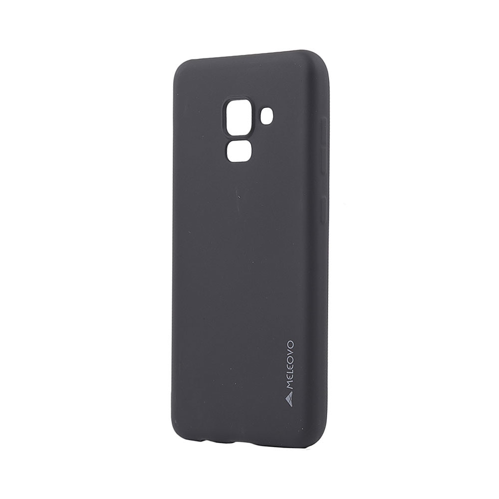 Husa Silicon Meleovo Soft Slim pentru Samsung Galaxy A8 2018, Negru