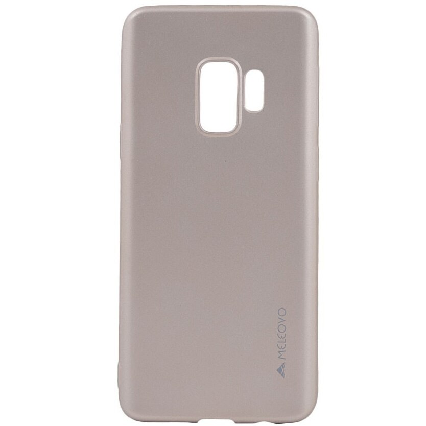 Husa de protectie Meleovo Silicon Soft Slim pentru Samsung Galaxy S9, Auriu