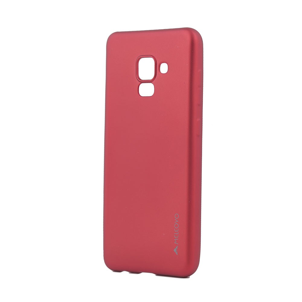 Husa Silicon Meleovo Soft Slim pentru Samsung Galaxy A8 2018, Red