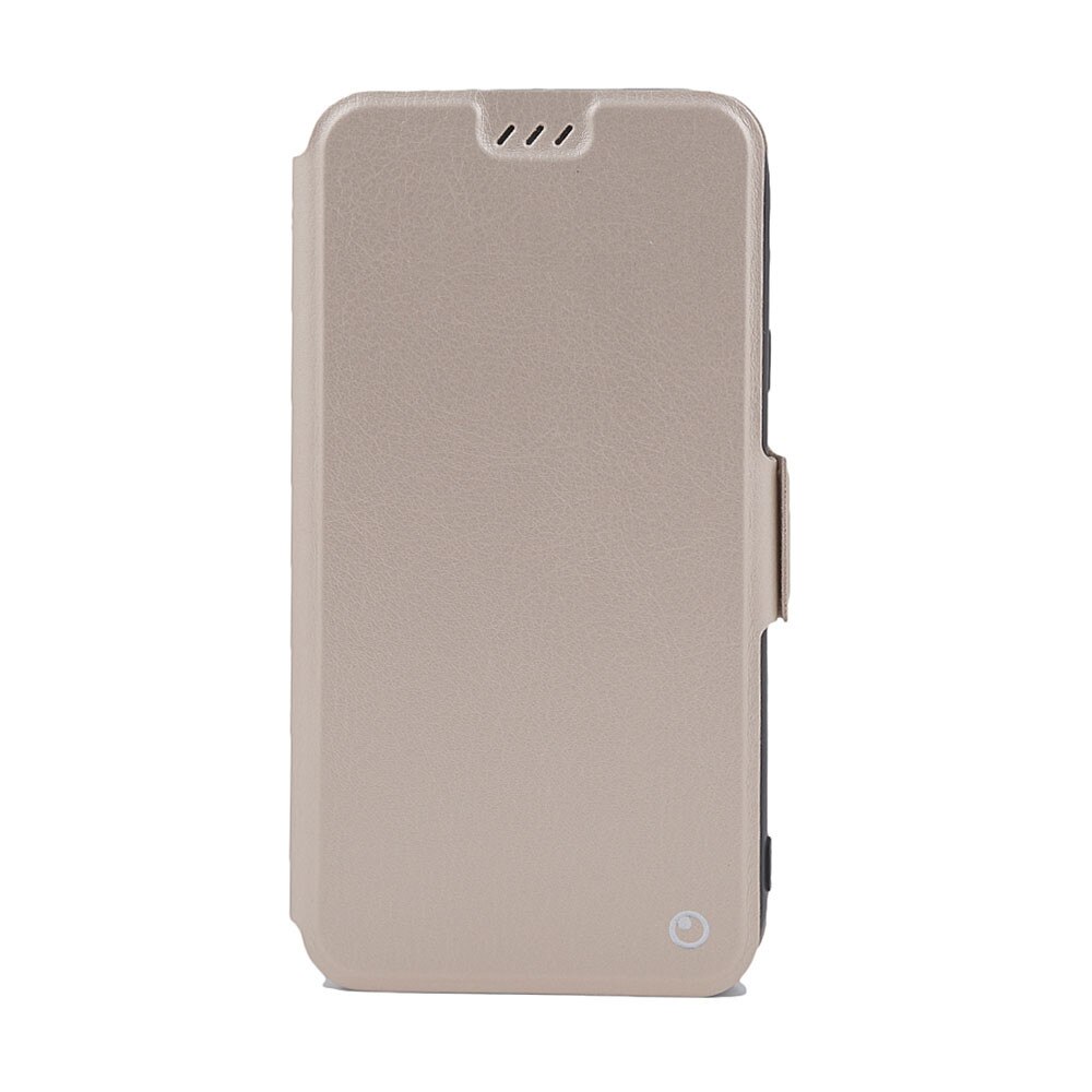 Flip cover Lemontti Elegant pentru Samsung Galaxy J3, Gold