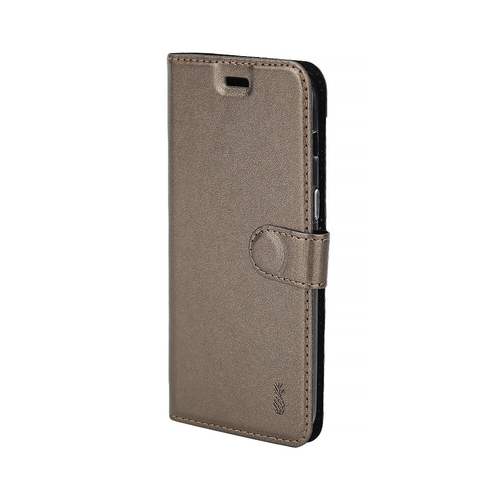 Husa Lemontti Book Metalic pentru Samsung Galaxy A5 2017, Bronz