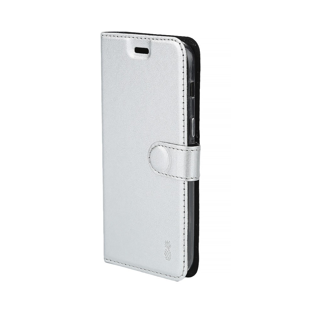 Husa Lemontti Book Metalic pentru Samsung Galaxy A5 2017, Argintiu