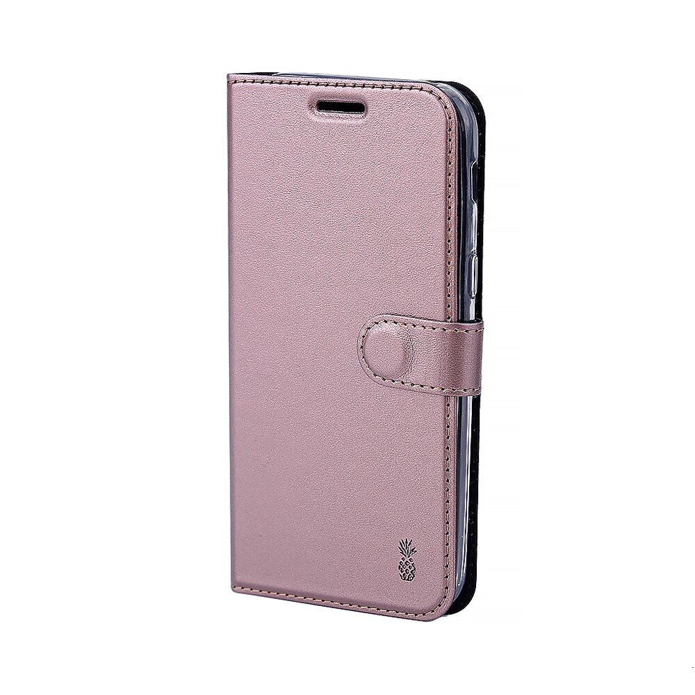 Husa Lemontti Book Metalic pentru Samsung Galaxy A3 2017, Roz