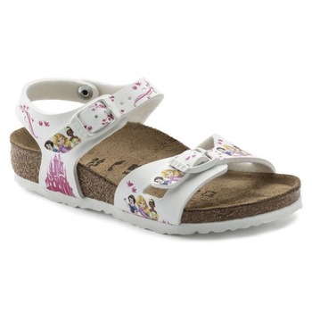 Sandale Birkenstock Rio Disney Princess White, Alb Sandale Birkenstock Rio Disney Princess White, Alb