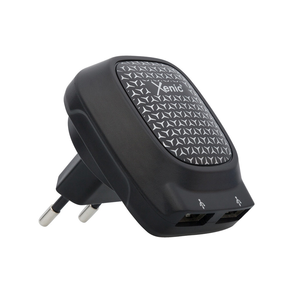 Incarcator Retea Xenic, Dual USB, 3.1A, Negru