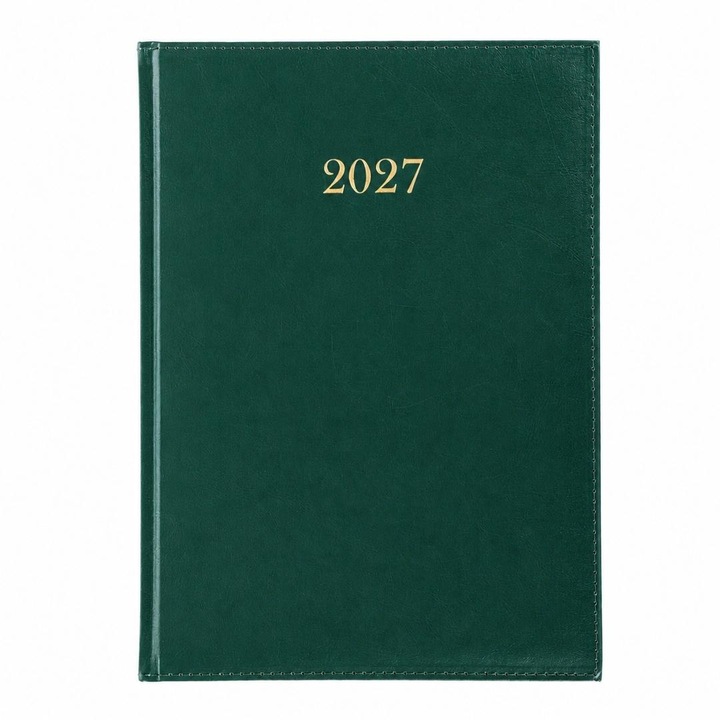 Agenda saptamanala Artsezon Divas 2027, A4, coperta verde inchis