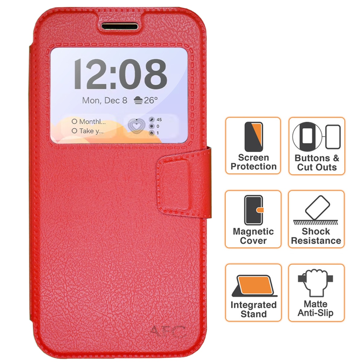 Husa Flip pentru Samsung Galaxy A31, S-View, tip carte cu fereastra notificari, Magnetica, Stand, piele ecologica si interior silicon, ROSIE