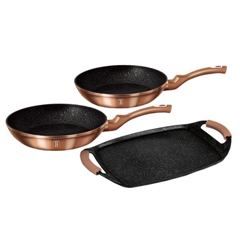Set gatit 5 piese BerlingerHaus Rose Gold BH/1669, inductie Set gatit 5 piese BerlingerHaus Rose Gold BH/1669, inductie